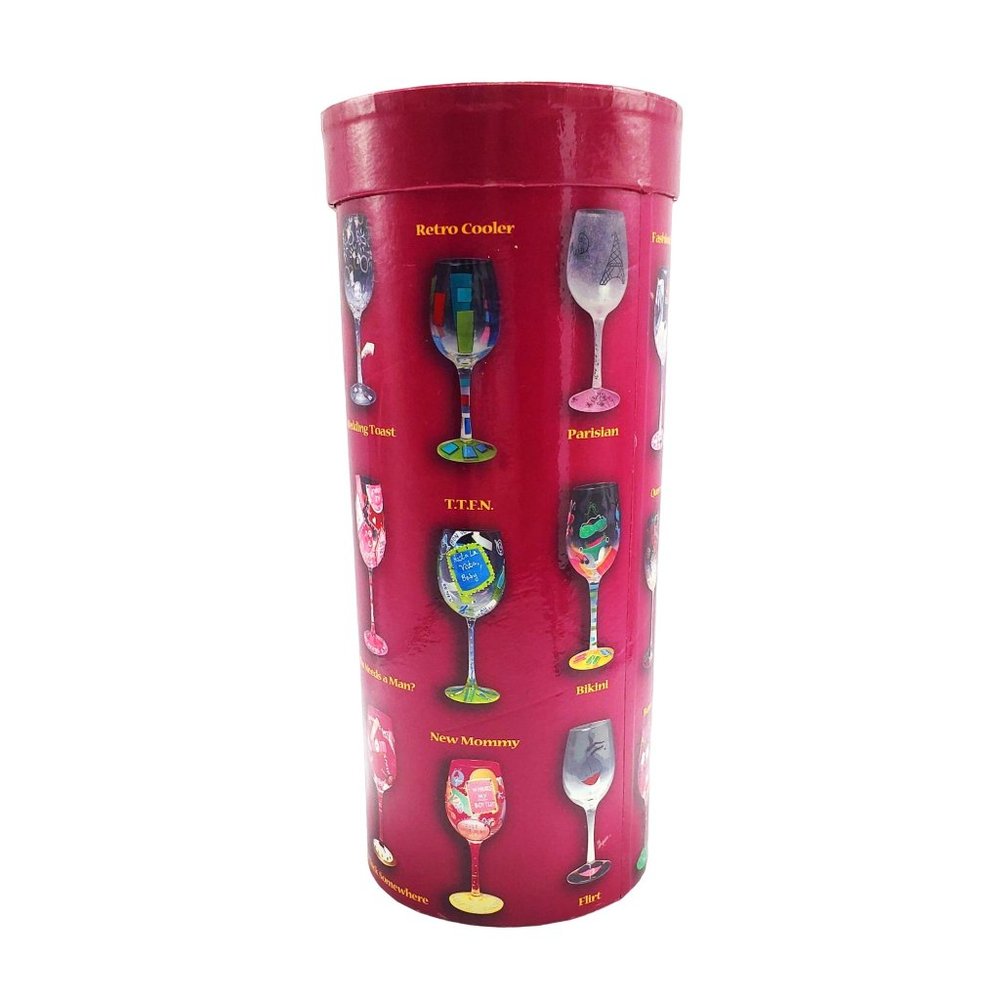 Lolita BIRTHDAY GIRL Love My Wine Collection Hand Painted Wine Glass 15 oz